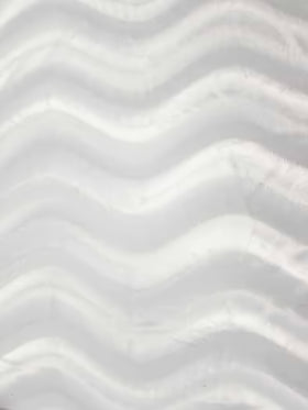 White Velboa Solid Wavy Short Pile Fabric / Sold By The Yard