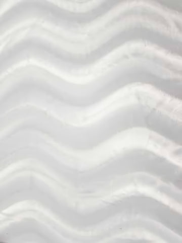 White Velboa Solid Wavy Short Pile Fabric / Sold By The Yard