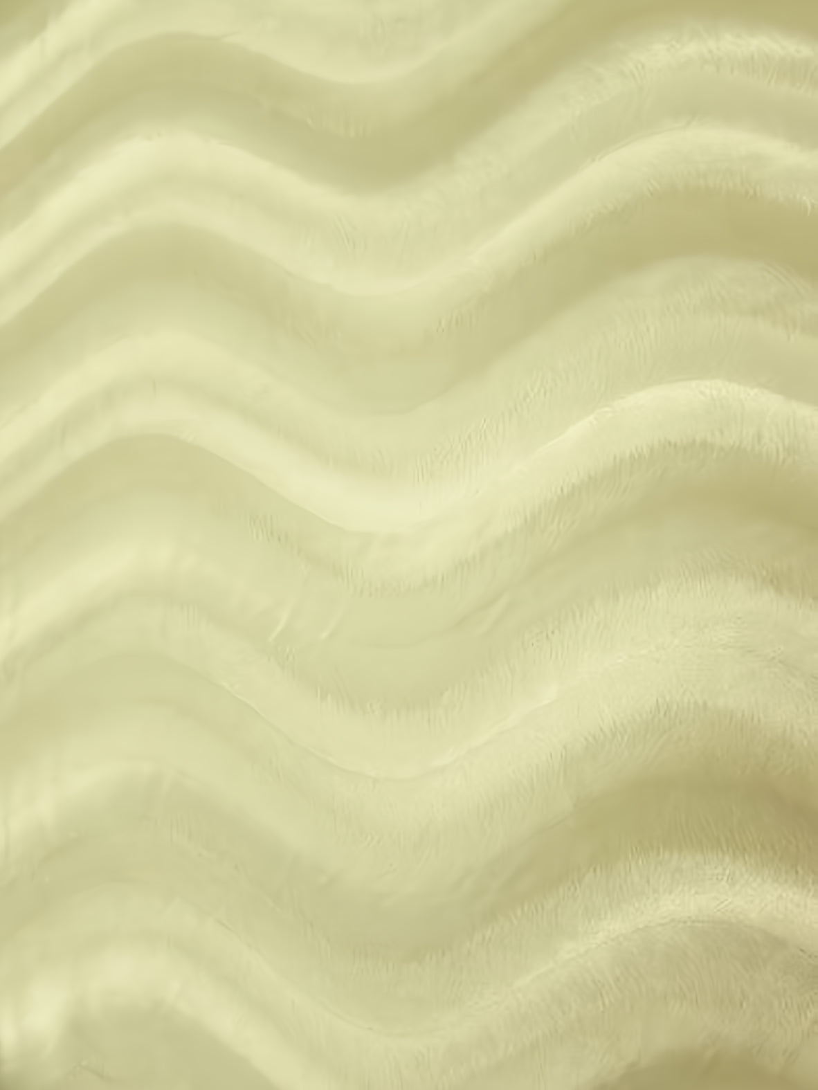 Ivory Velboa Solid Wavy Short Pile Fabric / Sold By The Yard