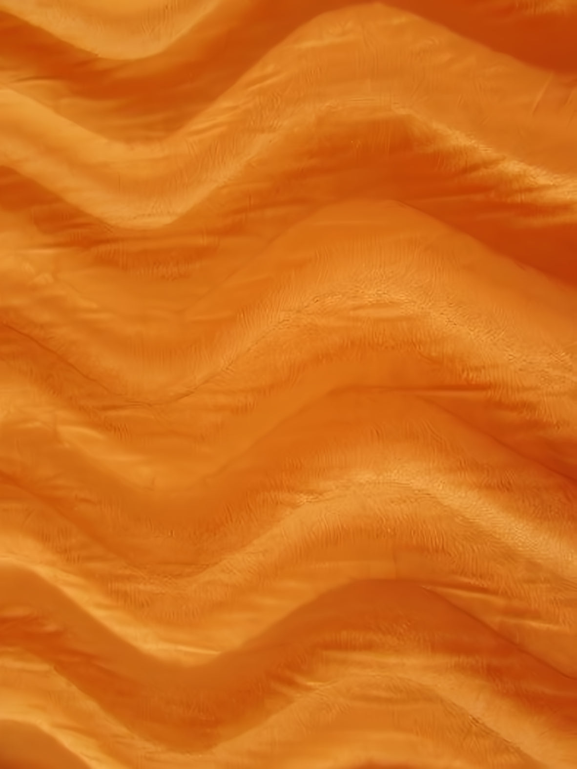 Orange Velboa Solid Wavy Short Pile Fabric / Sold By The Yard