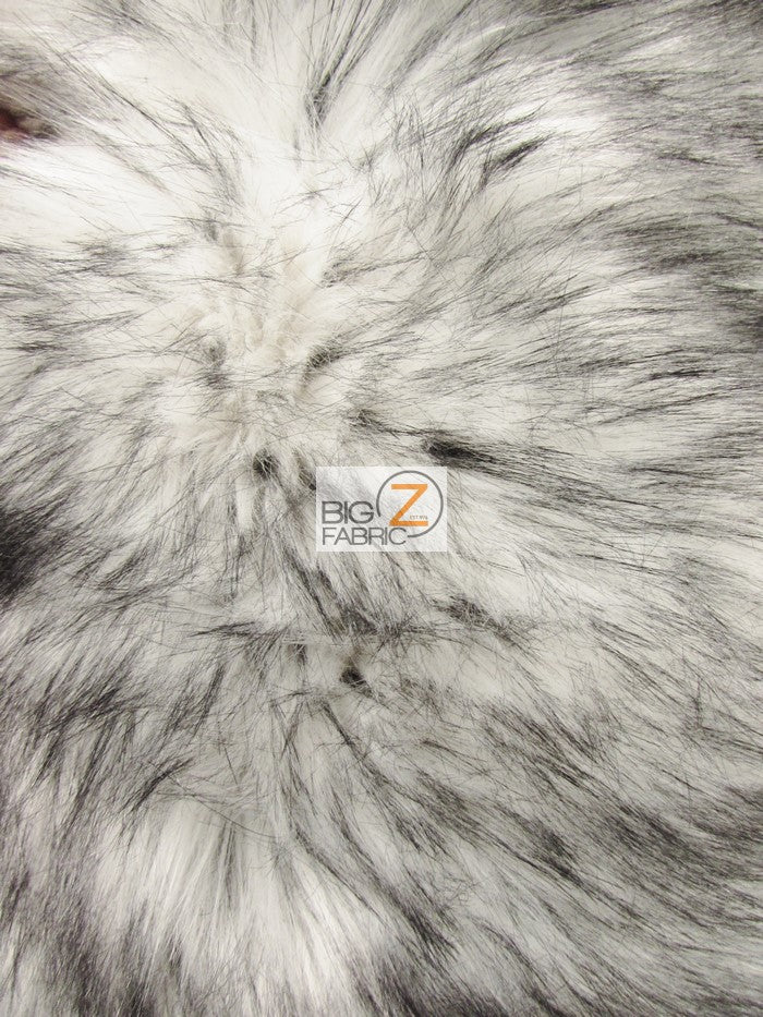 Faux Fake Fur Arctic Alaskan Husky Long Pile Fabric / Ivory / Sold By The Yard