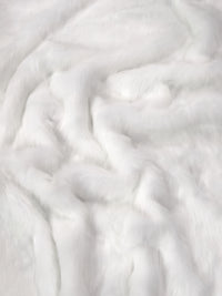 Solid Arctic Fox Fur Faux Fur Fabric