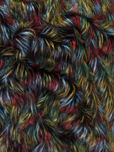 Fireworks Shaggy Long Pile Faux Fur Fabric / Sold By The Yard