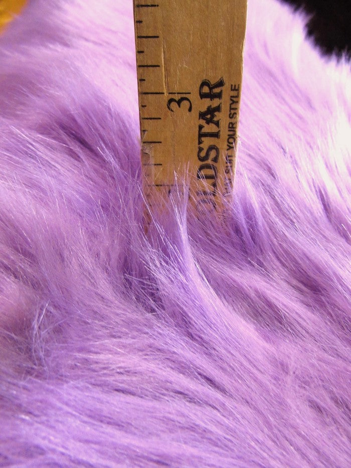Pink Lemonade Solid Shaggy Long Pile Fabric / Sold By The Yard-2