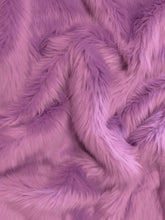 Solid Shaggy Long Pile Faux Fur Fabric / Sold by The Yard