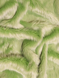 Wasabe Green Solid Shaggy Long Pile Faux Fur Fabric / 15 Yard Bolt