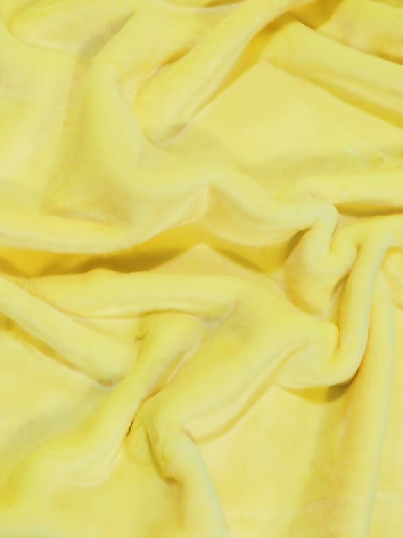 Half Shag Faux Fur Fabric (Beaver)(Knit Backing) / Sunshine / 15 Yard Bolt