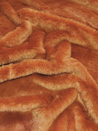 Tinsel Tip Short Shag Faux Fur / Amber Silver / Sold By The Yard / 15 Yard Bolt