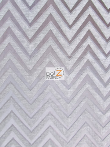 Zig Zag Chevron Upholstery Fabric / Khaki / Sold By The Yard