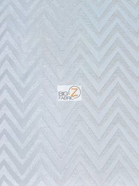 Zig Zag Chevron Upholstery Fabric / Natural / Sold By The Yard
