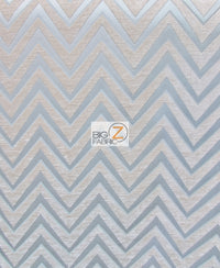 Zig Zag Chevron Upholstery Fabric / Sage / Sold By The Yard