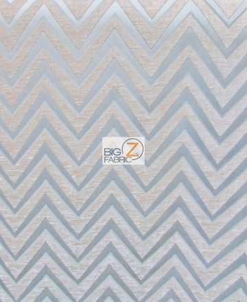 Zig Zag Chevron Upholstery Fabric / Sage / Sold By The Yard