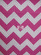 Poly Cotton Fabric 1" Zig Zag Chevron / Sold By The Yard
