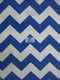 Poly Cotton Fabric 1" Zig Zag Chevron / Sold By The Yard
