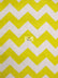 Poly Cotton Fabric 1" Zig Zag Chevron / White/Yellow / Sold By The Yard