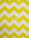 Poly Cotton Fabric 1" Zig Zag Chevron / Sold By The Yard