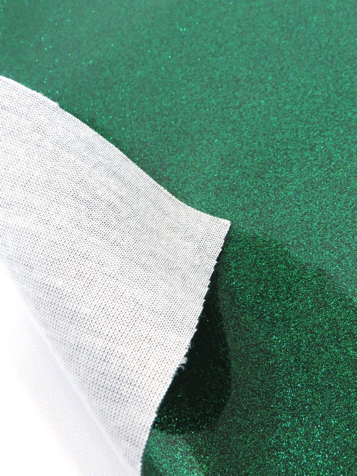 Ultra Sparkle Glitter Upholstery Vinyl Fabric / DARK GREEN / Sold by The Yard