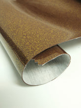 Ultra Sparkle Glitter Upholstery Vinyl Fabric / DARK GOLD / By The Roll - 40 Yards