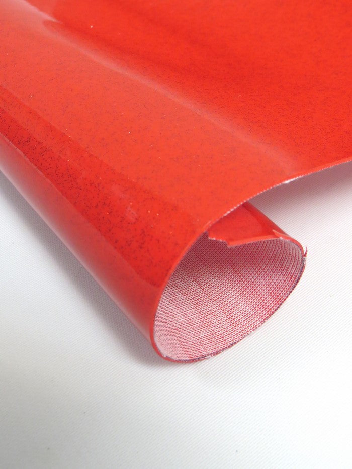 Ultra Sparkle Glitter Upholstery Vinyl Fabric / CANDY RED / By The Roll - 40 Yards