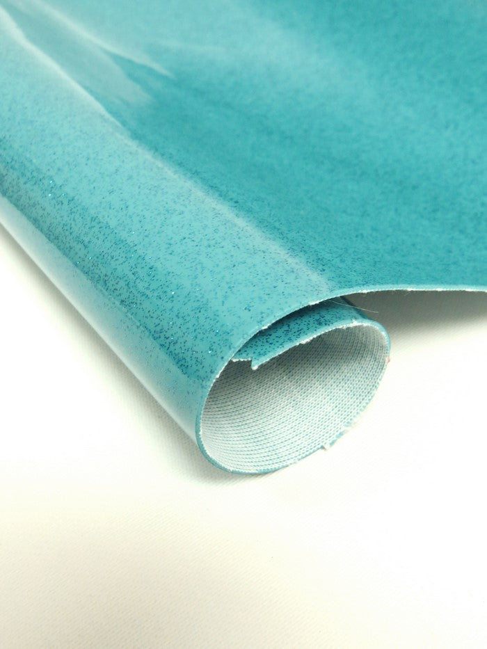 Ultra Sparkle Glitter Upholstery Vinyl Fabric DuroLast&reg; / TURQUOISE / Sold by The Yard