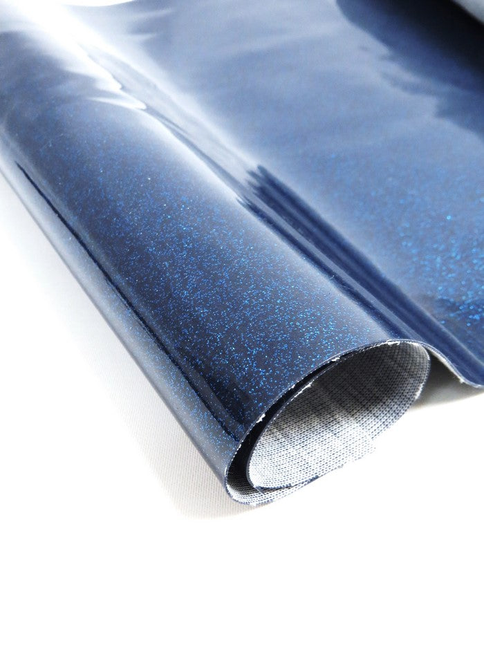 Ultra Sparkle Glitter Upholstery Vinyl Fabric / ROYAL BLUE / Sold by The Yard