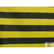 Poly Cotton 1 Inch Stripe Fabric / Black/Yellow / 50 Yard Bolt