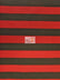 Poly Cotton 1 Inch Stripe Fabric / Red/Black / 50 Yard Bolt