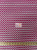Poly Cotton Fabric .4" Zig Zag Chevron / White/Fuchsia / Sold By The Yard