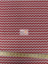Poly Cotton Fabric .4" Zig Zag Chevron / White/Red / Sold By The Yard